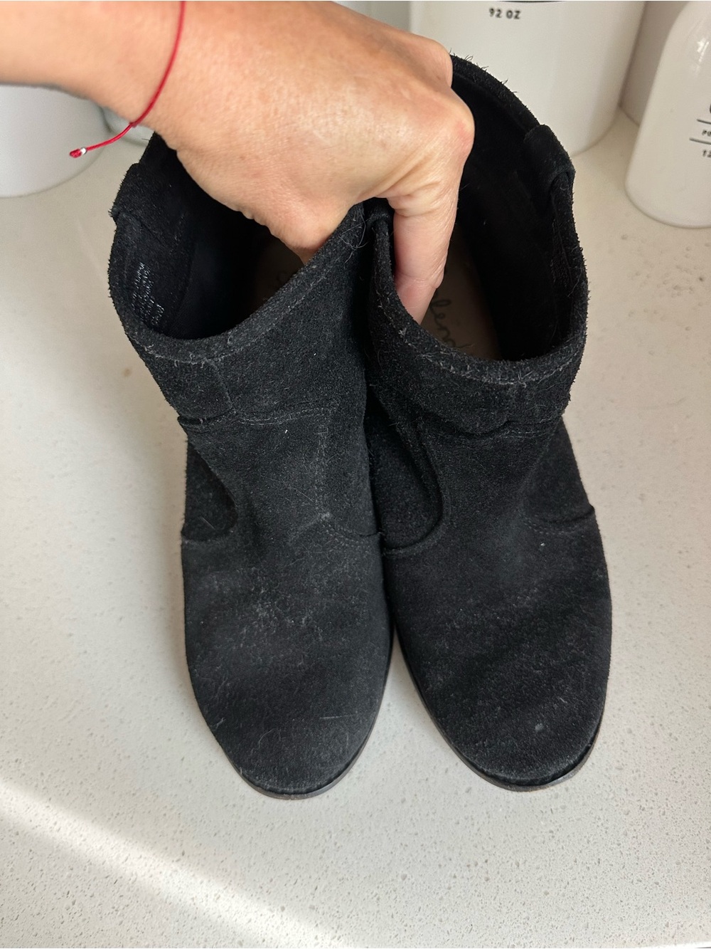 Splendid Black Suede Ankle Booties